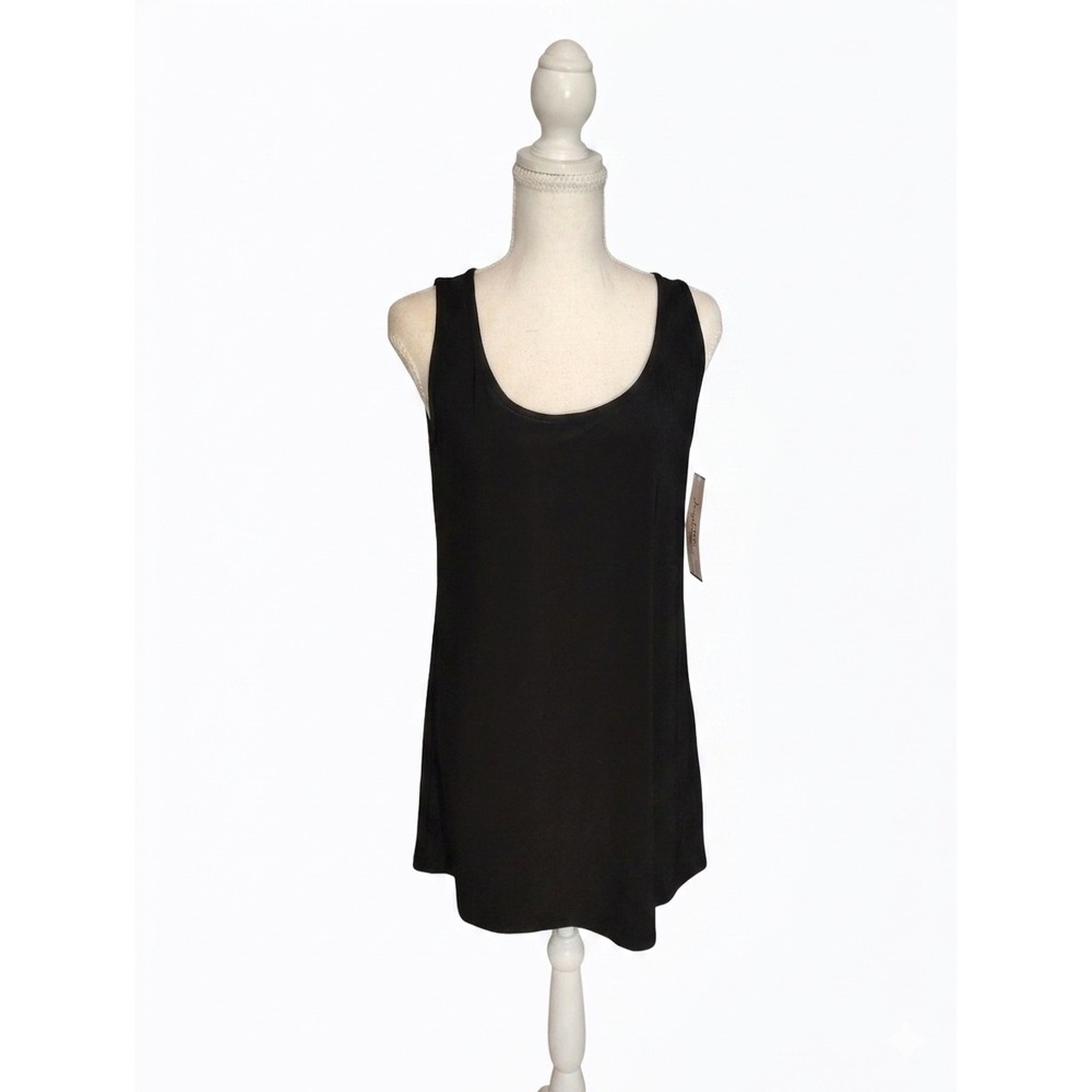 Joseph Ribkoff Black‎ Scoop Neck Camisole Tank Top 163129 Womens Size 6 NEW